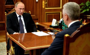 Президент России Владимир Путин встретился с мэром Москвы Сергеем Собяниным