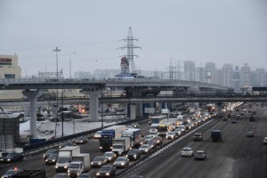 Девять километров составила протяженность новой выделенной полосы на Ленинградском шоссе