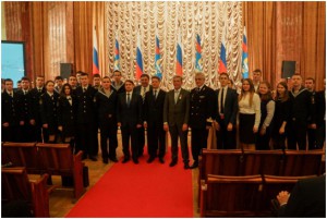 Студентов академии водного транспорта приняли участие во встрече с министром Максимом Соколовым