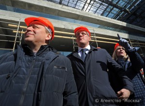 Единороссы Москвы посетили стройку стадиона ЦСКА