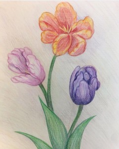 Картина «Тюльпаны» Анастасии Трошиной