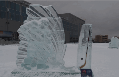 Выставка ледяных скульптур открылась в «Парке легенд»