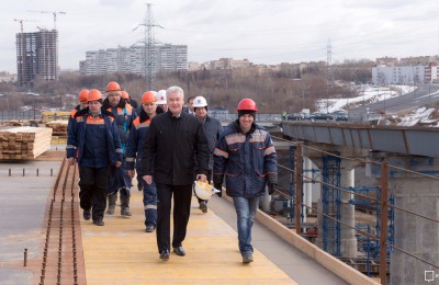 Мэр Москвы Сергей Собянин: В городе продолжается строительство Северо-Западной хорды