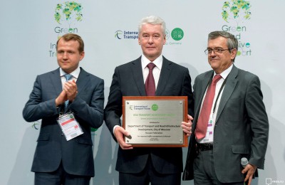 Мэр Москвы Сергей Собянин получил награду за развитие столичного транспорта