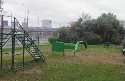 Площадку для выгула собак обновили на проспекте Андропова