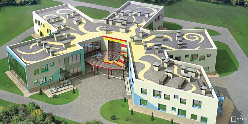 Проект нового детского сада в Нагатинском затоне Фото: https://www.mos.ru/