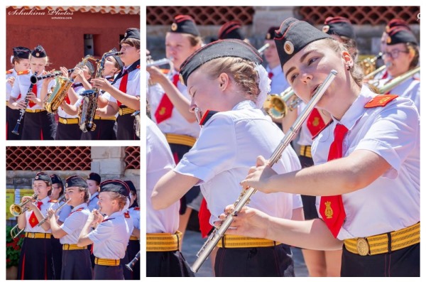 Детский кадетский оркестр девочек из школы № 1770
