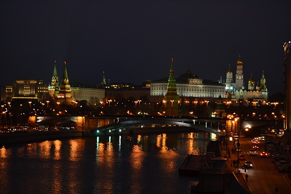 Московский Кремль в вечернее время