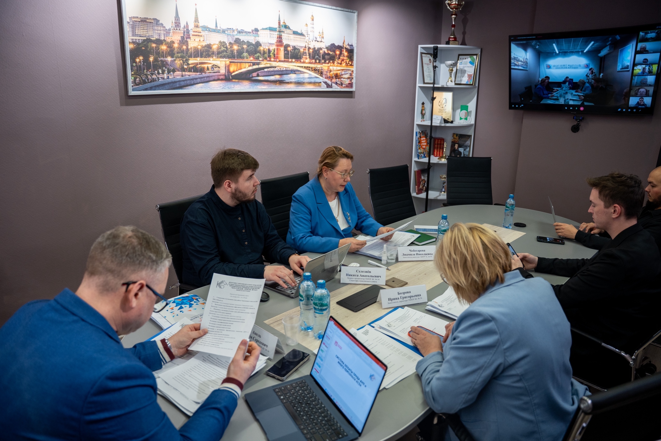 Заседание Управляющего совета провели в КС №24 имени Петра Вострухина. Фото: страница Колледжа связи №24 имени Петра Вострухина в социальных сетях